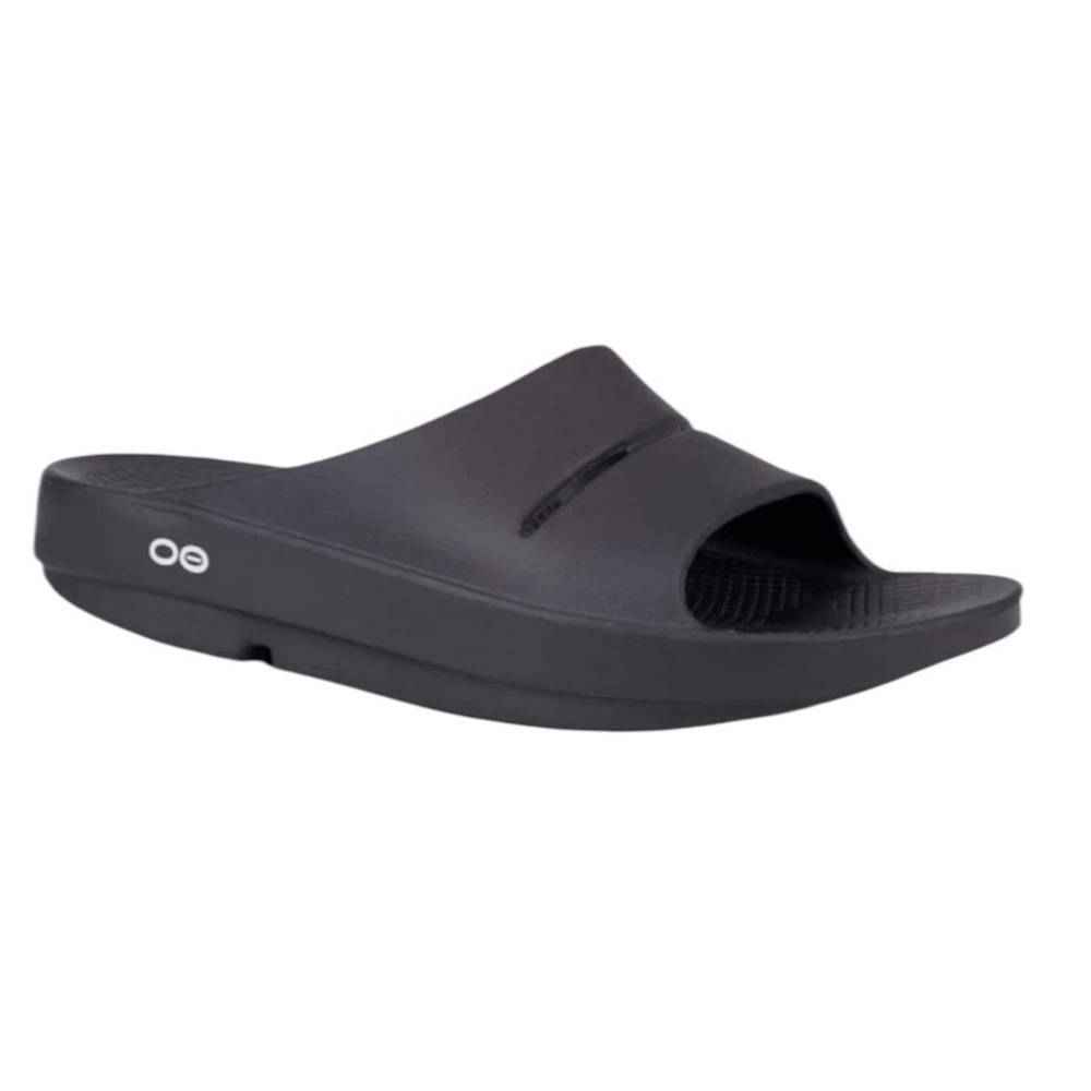 OOFOS Black Men's Slide Sandals